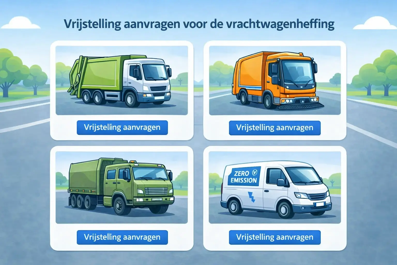Ontheffing en vrijstelling vrachtwagenheffing