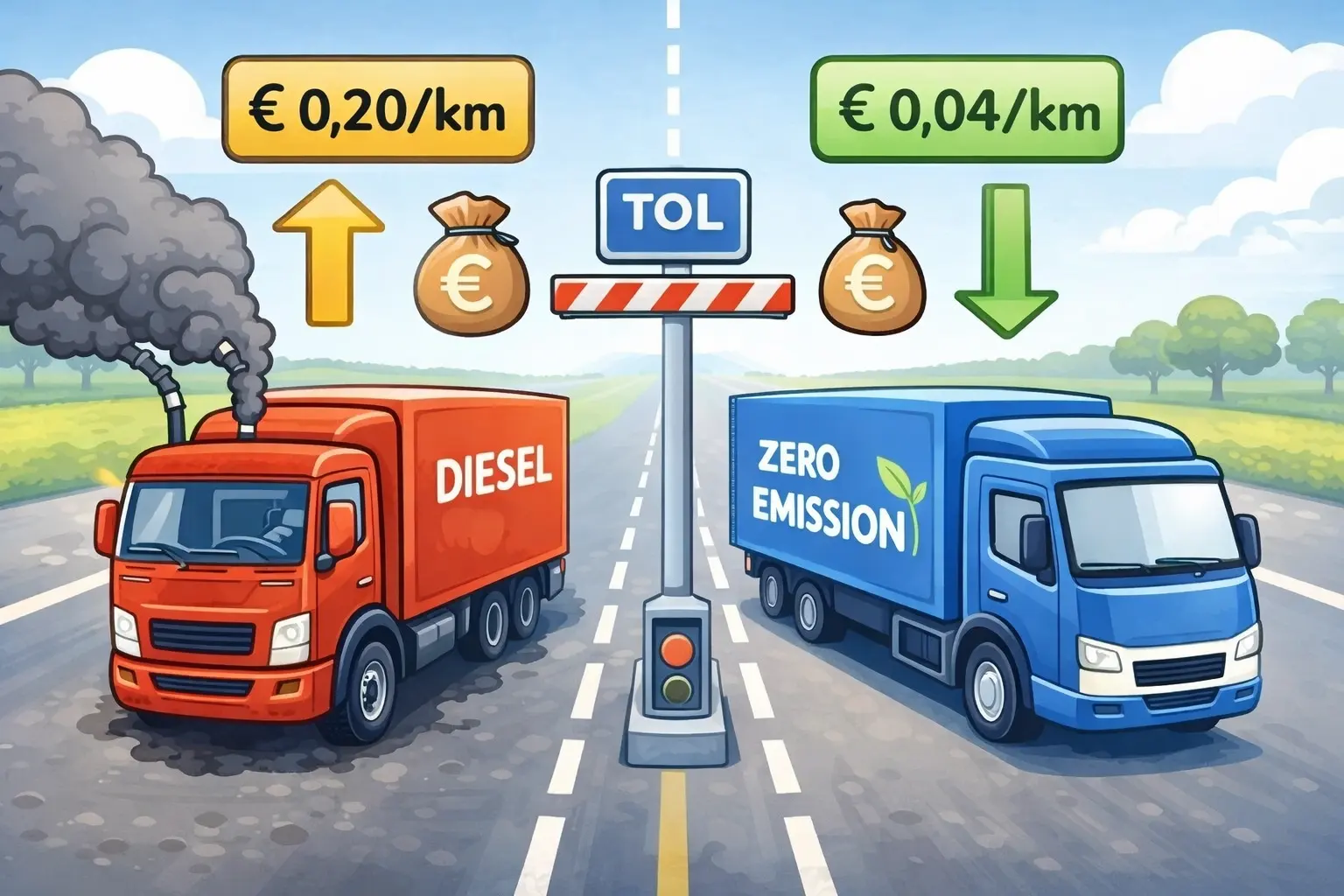 Tarieven op vrachtwagenheffing